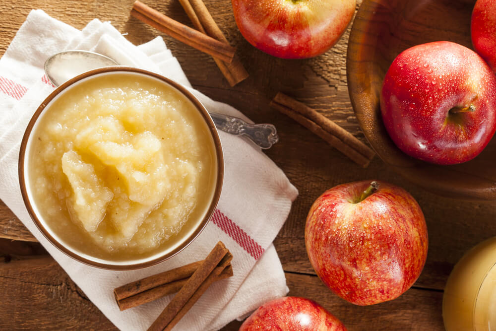 Applesauce is one of the best soft foods for a palate expander.